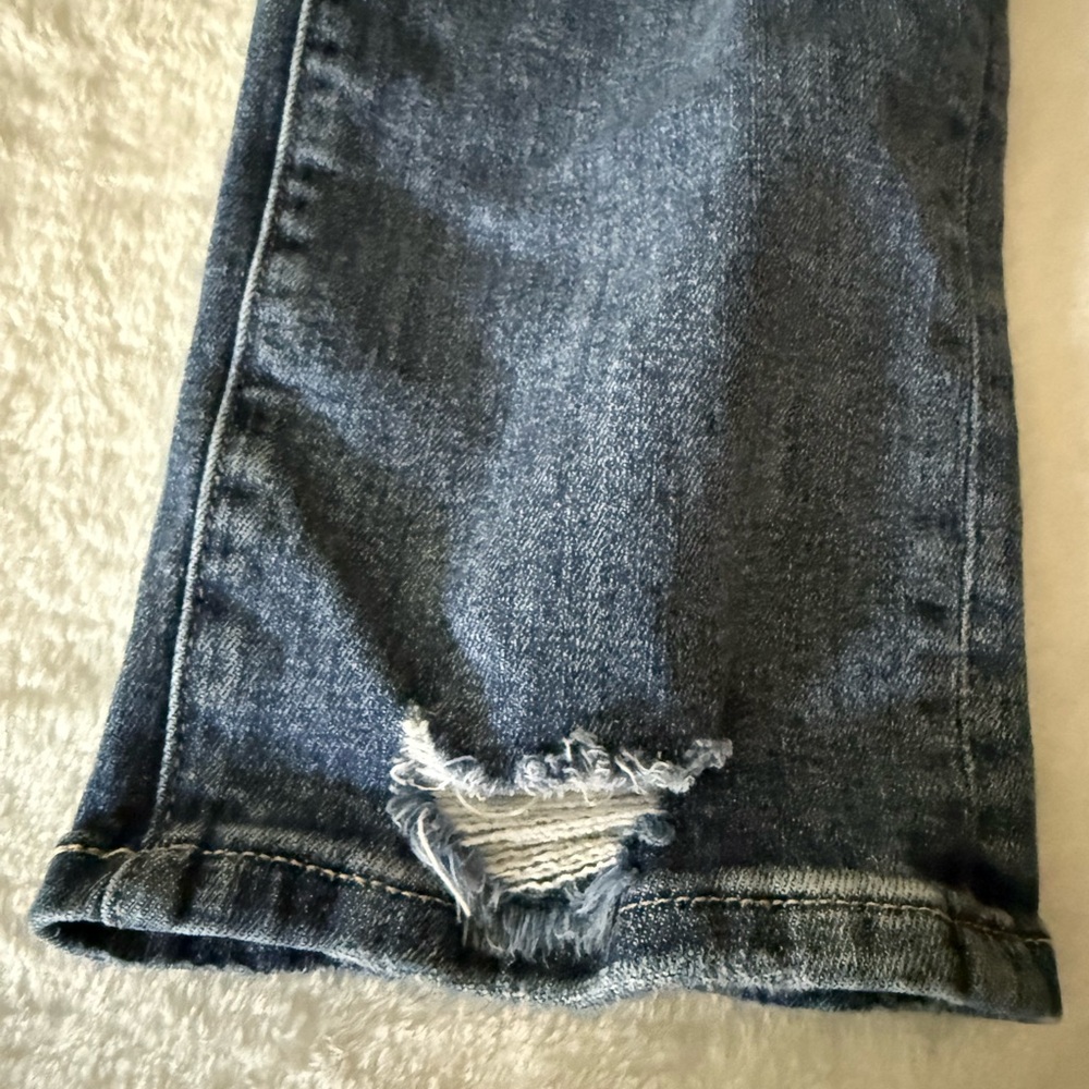 Risen High Rise Distressed Stretch Jeans 15/32 15 - Picture 3 of 11